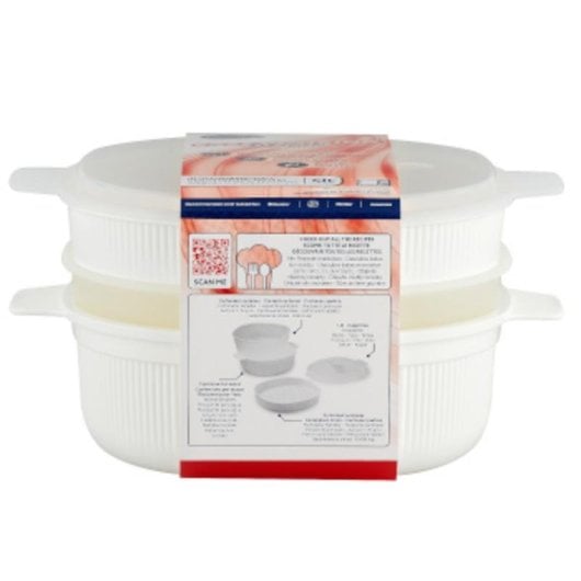 Vaporisateur alimentaire C&P CMVDS8003 4L blanc sans BPA micro-ondes