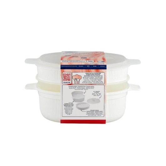 Vaporisateur alimentaire C&P CMVDS8003 4L blanc sans BPA micro-ondes