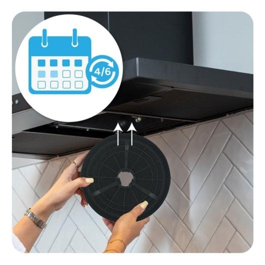 Kohlefilter Mepamsa 112.0569.559 Schwarz 2 Stück für Dunstabzugshaube