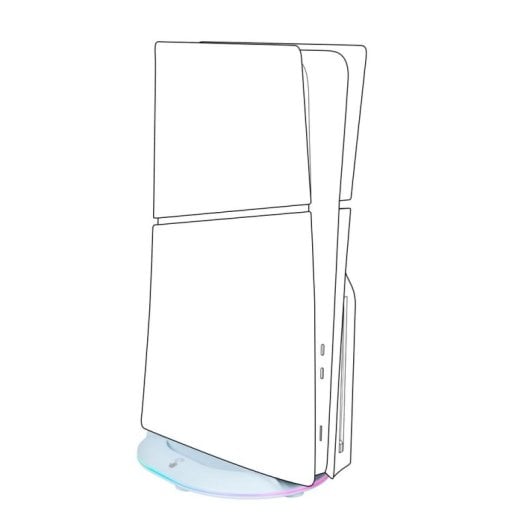 Suporte BIGBEN PS5SVERTSTAND RGB 2x USB PS5 Base Branco Iluminado