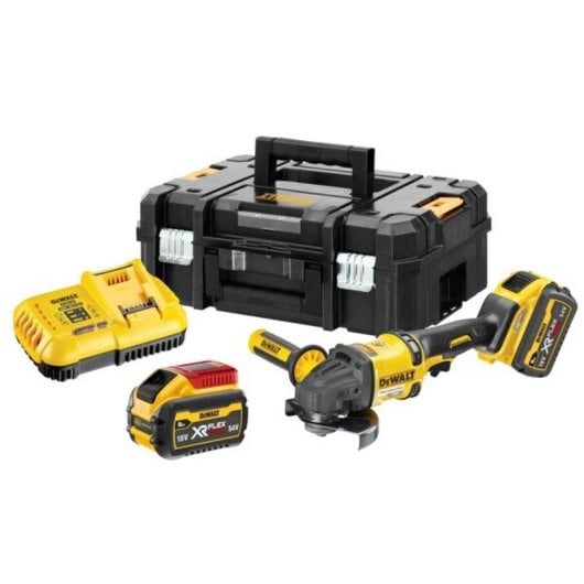 Amoladora DeWALT DCG418X2-QW 125 mm 9000 RPM Bateria 9 Ah Amarelo
