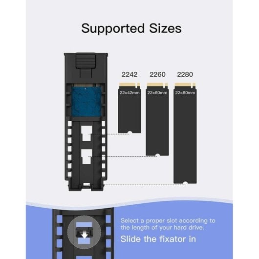 Caja SSD Inateck FE2025 M.2 Aluminio Gris Resistente Agua y Golpes USB 3.2 Gen 2