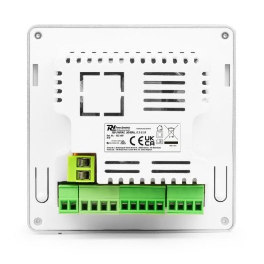 Amplificador Empotrable Power Dynamics PowerlineB100B 4x25W RMS BT Táctil USB MicroSD Mando