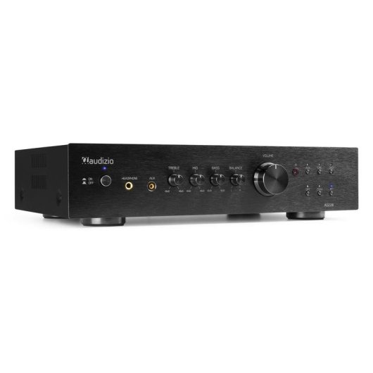 Amplificador Estéreo AUDIZIO AD220 2x200W RMS Bluetooth 5.0 Wi-Fi Subwoofer Control Remoto