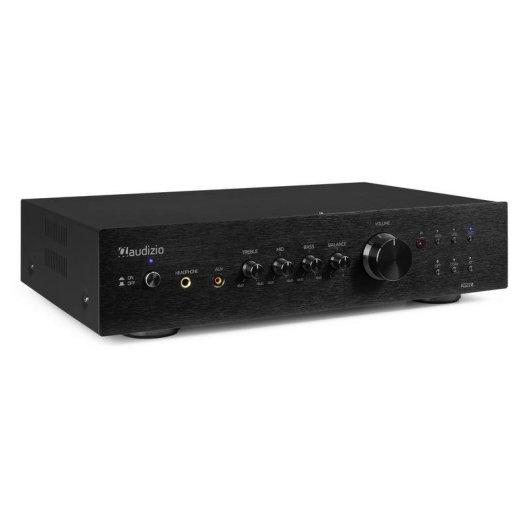 Amplificador Estéreo AUDIZIO AD220 2x200W RMS Bluetooth 5.0 Wi-Fi Subwoofer Control Remoto