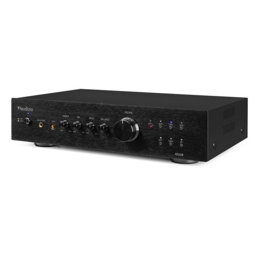 Amplificador Estéreo AUDIZIO AD220 2x200W RMS Bluetooth 5.0 Wi-Fi Subwoofer Control Remoto
