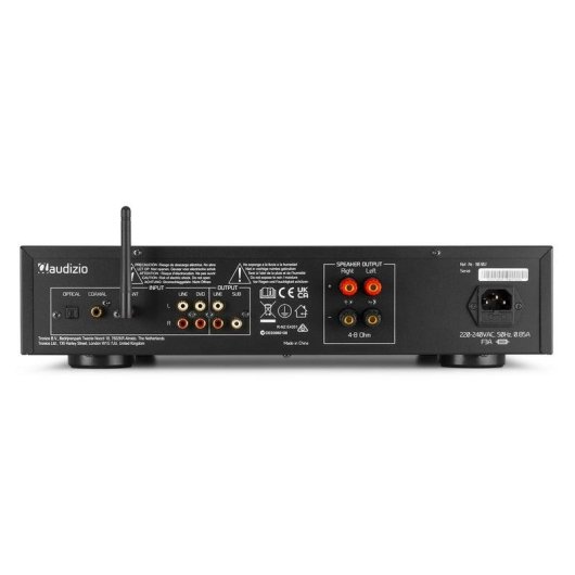 Amplificador Estéreo AUDIZIO AD220 2x200W RMS Bluetooth 5.0 Wi-Fi Subwoofer Control Remoto