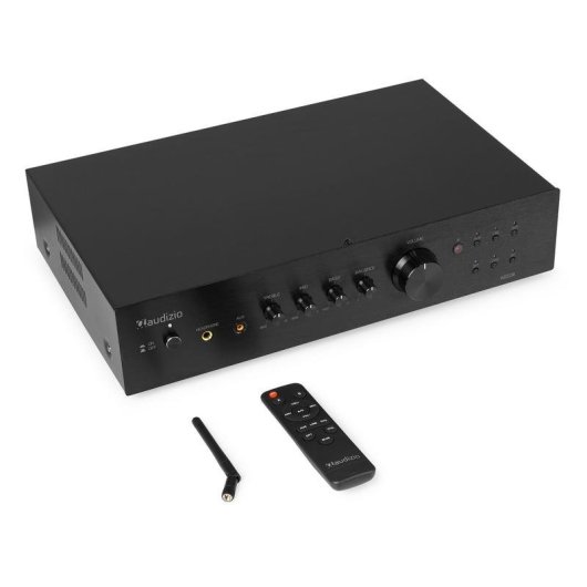 Amplificador Estéreo AUDIZIO AD220 2x200W RMS Bluetooth 5.0 Wi-Fi Subwoofer Control Remoto