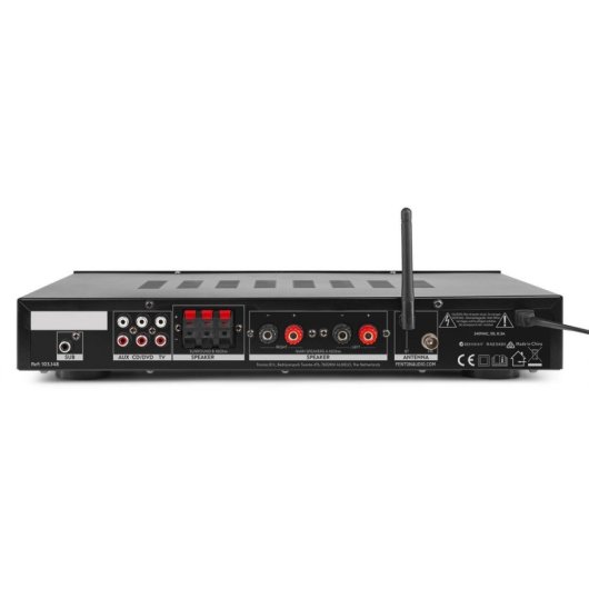 Amplificador Estéreo Fenton AV-150BT 2x80W RMS Bluetooth USB SD Mando a Distancia