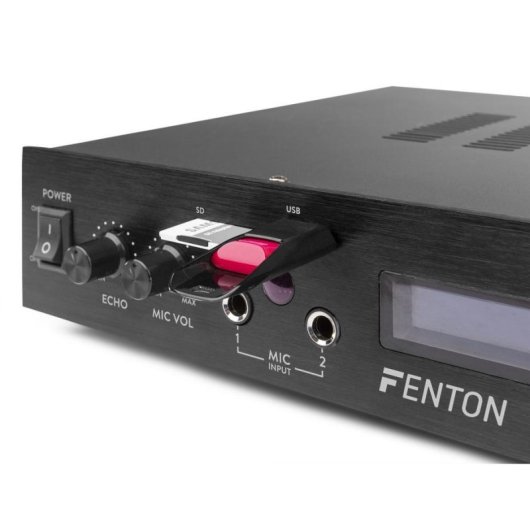 Amplificador Estéreo Fenton AV-150BT 2x80W RMS Bluetooth USB SD Mando a Distancia
