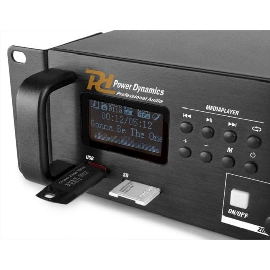 Amplificador POWER DYNAMICS PDV240MP3 240 W RMS Bluetooth USB Radio 4 Zonas Estéreo
