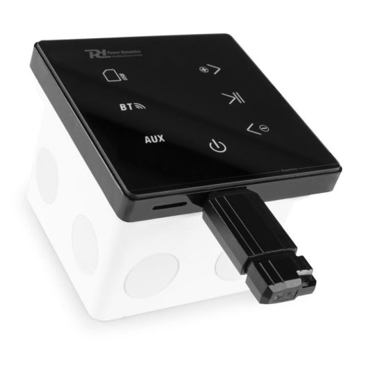 Amplificador Empotrable Power Dynamics PL-A100B 40W RMS BT 5.0 USB Pantalla Táctil Mando