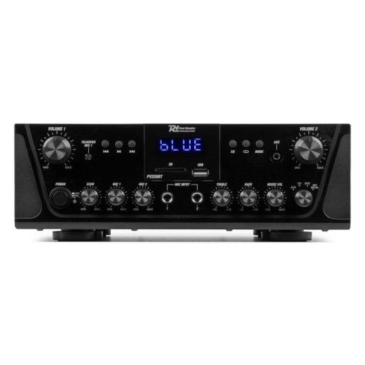 Amplificateur Audio Power Dynamics PV220BT 100W RMS Bluetooth USB/FM Affichage LED