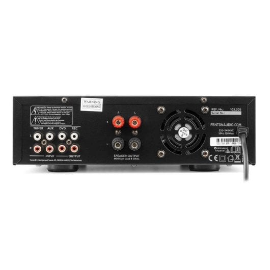 Amplificador Estéreo Fenton AV-120BT 60 W RMS Bluetooth USB Control Graves/Eco