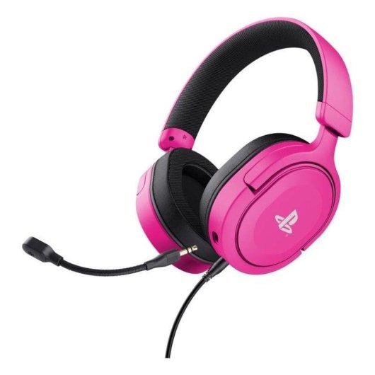 Casque Trust GXT 498P Forta filaire 3,5 mm gaming micro amovible rose