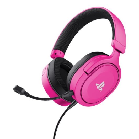 Casque Trust GXT 498P Forta filaire 3,5 mm gaming micro amovible rose