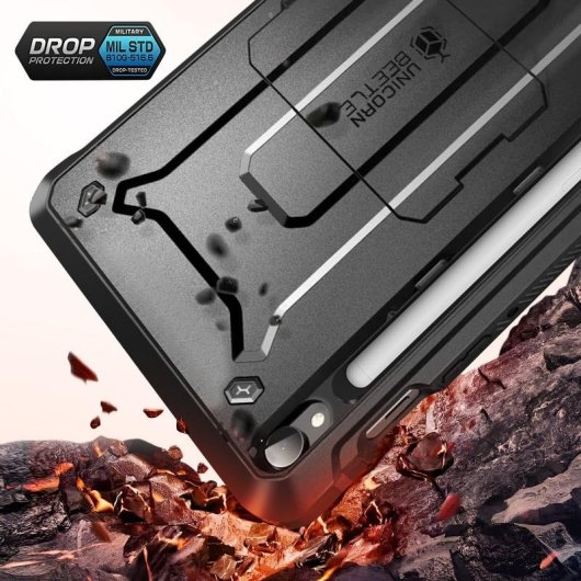 Funda Samsung Galaxy Tab S10 FE Plus Protection antichoc support S Pen noir