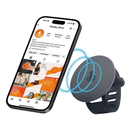 Suporte para telemóvel FitPaddy MagBelt Magnético Universal Silicone Preto