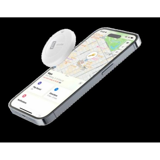 Localizador Cellularline Tracy BTTRACY1W Bluetooth iOS Resistente IP67 batería reemplazable