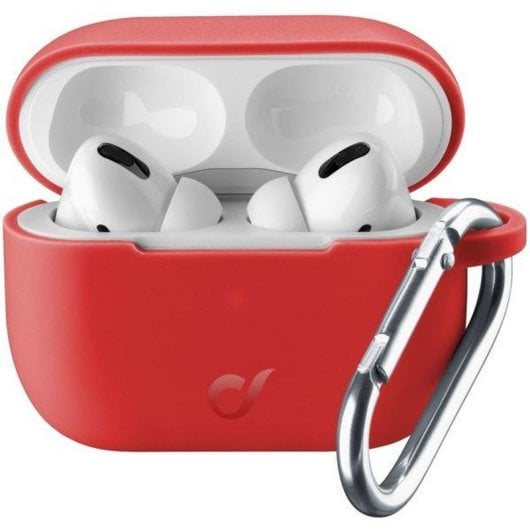 Coque Cellularline BOUNCEAIRPODSPROR rouge pour AirPods 3 protection antichoc