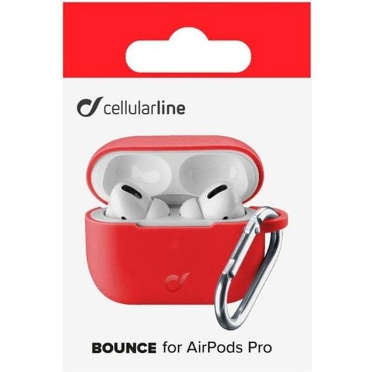 Coque Cellularline BOUNCEAIRPODSPROR rouge pour AirPods 3 protection antichoc