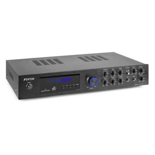 Amplificador Estéreo Fenton AV550BT 320 W RMS Bluetooth 5.0 USB Radio FM Karaoke