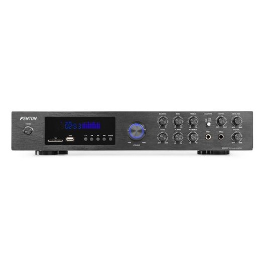Amplificador Estéreo Fenton AV550BT 320 W RMS Bluetooth 5.0 USB Radio FM Karaoke