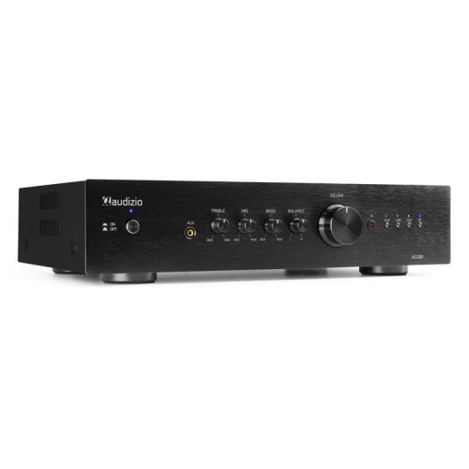 Amplificador Estéreo AUDIZIO AD200 2x200W RMS Bluetooth 5.0 Control Graves y Agudos Subwoofer