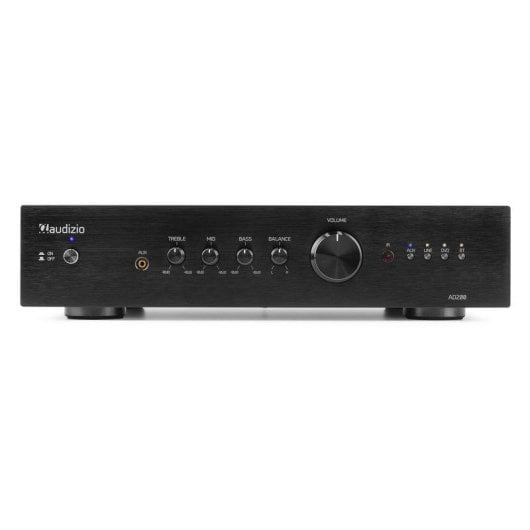 Amplificador Estéreo AUDIZIO AD200 2x200W RMS Bluetooth 5.0 Control Graves y Agudos Subwoofer