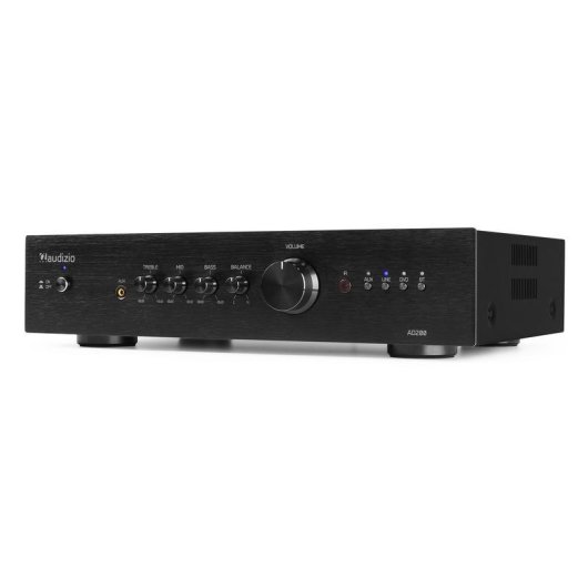 Amplificador Estéreo AUDIZIO AD200 2x200W RMS Bluetooth 5.0 Control Graves y Agudos Subwoofer