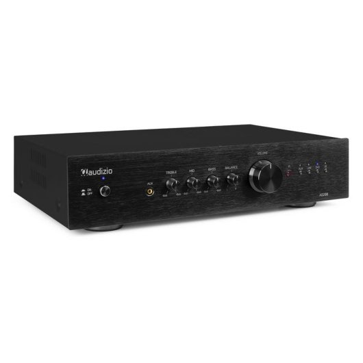 Amplificador Estéreo AUDIZIO AD200 2x200W RMS Bluetooth 5.0 Control Graves y Agudos Subwoofer