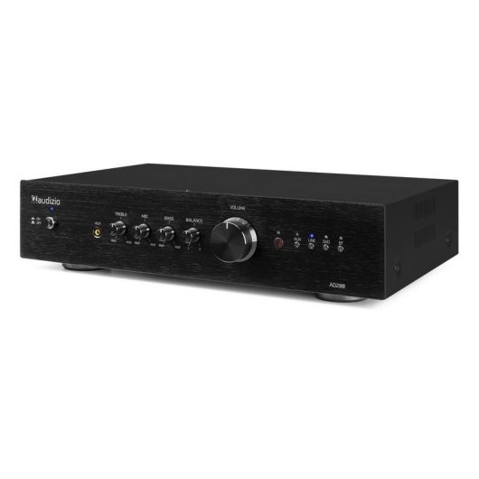 Amplificador Estéreo AUDIZIO AD200 2x200W RMS Bluetooth 5.0 Control Graves y Agudos Subwoofer