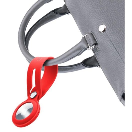 Llavero Cellularline Loop AirTagLOOPR Silicone Vermelho Compatível Apple AirTag