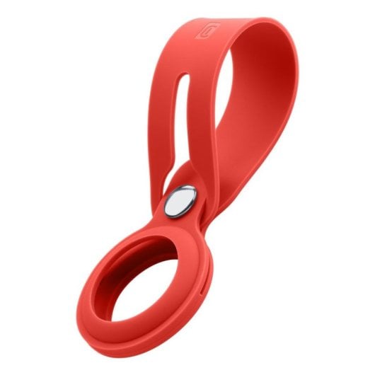 Llavero Cellularline Loop AirTagLOOPR Silicone Vermelho Compatível Apple AirTag