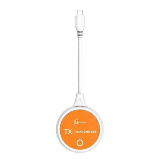 Adaptateur d'affichage sans fil J5CREATE JVAW62-N USB-C HDMI 90W Orange Blanc