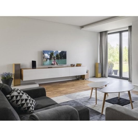 Antena de TV Interior Hama Pro 221083 DVB-T2 DAB+ diseño ultra plano 2 m