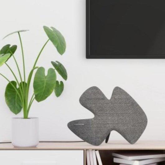 Antena Televisão Interior Thomson Sculpture 17 dBi Preto/Cinza 2,5 m DVB-T2