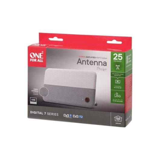 Antenna TV ONE FOR ALL SV 9436 Interna 1.8 m Filtro 5G Bianco