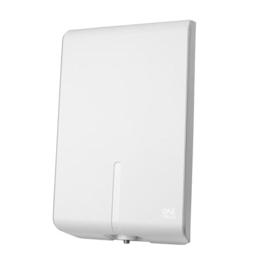 Antena exterior ONE FOR ALL SV 9455 Amplificada 52 dB 10 m Blanco resistente