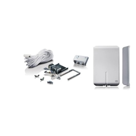 Antena exterior ONE FOR ALL SV 9455 Amplificada 52 dB 10 m Blanco resistente
