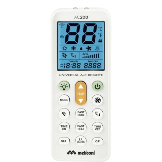Mando a distancia Meliconi AC200 Universal pantalla incorporada blanco