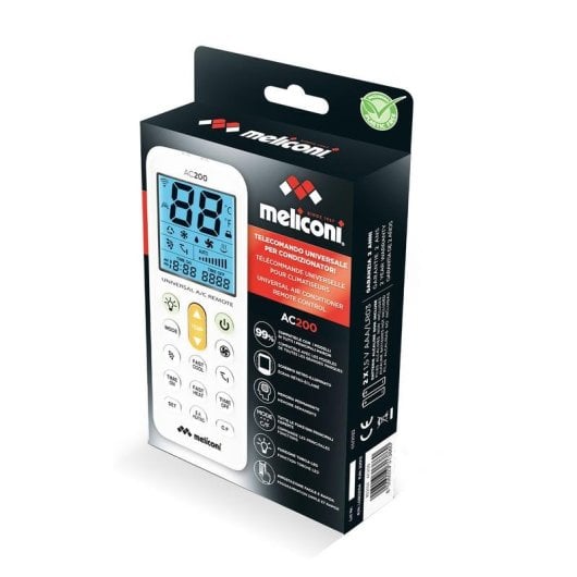 Mando a distancia Meliconi AC200 Universal pantalla incorporada blanco