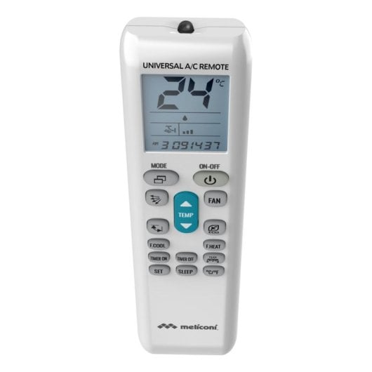 Fernbedienung Meliconi 802103 Universal LCD-Display für Klimaanlagen Weiß