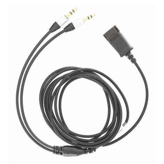 Cable adaptador Tellur TLL416003 QD a 2 x Jack 3,5 mm 2,2 m negro