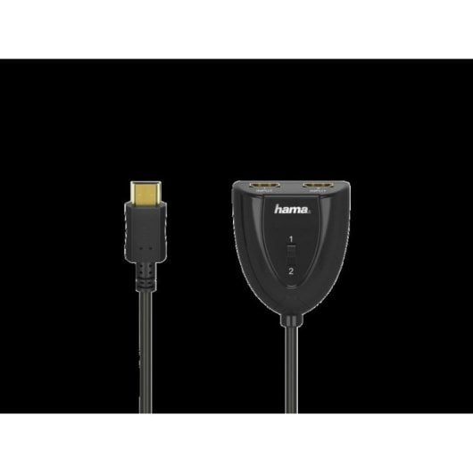 Cabo HDMI Hama 00205161 Splitter 1 Macho 2 Fêmea Full HD 1080p Preto