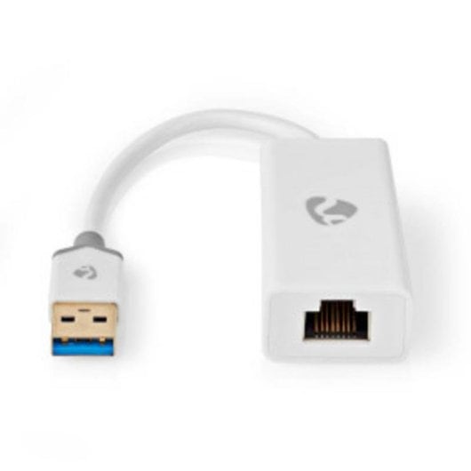Adaptador USB NEDIS CCBW61950WT02 USB-A a Ethernet RJ45 0,2 m Blanco
