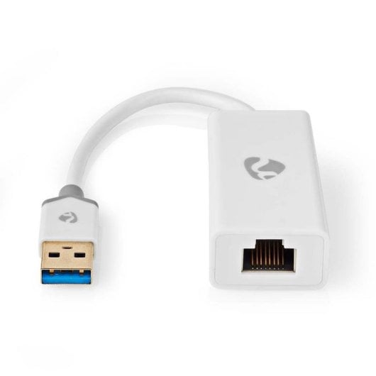 Adaptador USB NEDIS CCBW61950WT02 USB-A a Ethernet RJ45 0,2 m Blanco