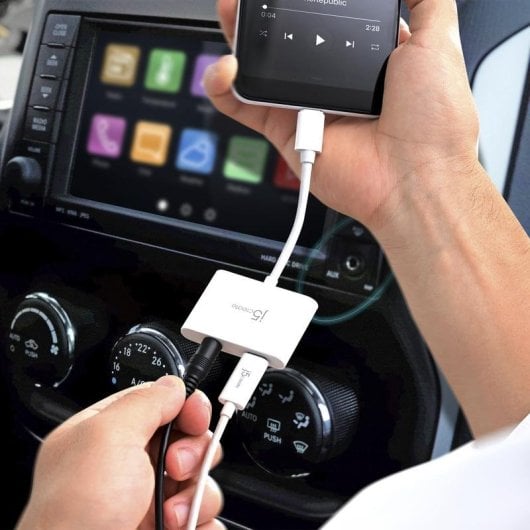 Adapter USB C J5CREATE JCA122-N mit 3.5 mm Audio und Power Delivery