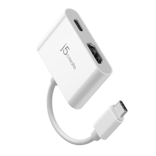 Adaptador USB-C J5CREATE JCA152-N HDMI 4K 144 Hz Power Delivery Branco