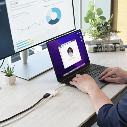 Adaptador USB-C J5CREATE JCA152-N HDMI 4K 144 Hz Power Delivery Branco